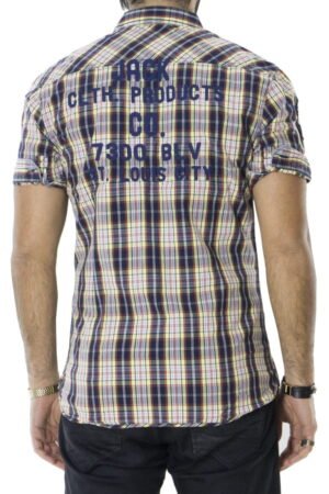 CAMICIA UOMO MEZZA MANICA FANTASIA QUADRI