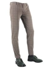 PANTALONE UOMO TASCA AMERICA IN COTONE FANTASIA DAMASCATO