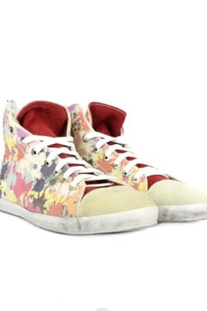 SNEAKERS ALTA  UOMO FEFE' GLAMOUR FANTASIA SCHIZZI DI PITTURA