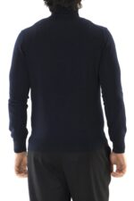 Maglia uomo collo alto misto merinos tinta unita elastico sul fondo e polsi invernale casual regular fit elasticizzato