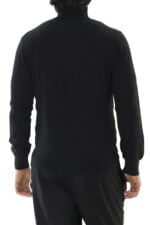 Maglia uomo collo alto misto merinos tinta unita elastico sul fondo e polsi invernale casual regular fit elasticizzato