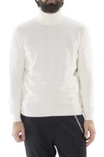 Maglia uomo collo alto misto merinos tinta unita elastico sul fondo e polsi invernale casual regular fit elasticizzato