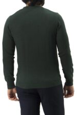 Maglioncino uomo girocollo misto merinos elastico sul fondo e polsi invernale casual regular fit elasticizzato