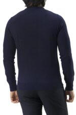 Maglioncino uomo girocollo misto merinos elastico sul fondo e polsi invernale casual regular fit elasticizzato