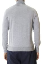 Maglia uomo collo alto misto merinos tinta unita elastico sul fondo e polsi invernale casual regular fit elasticizzato