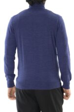 Maglia uomo collo alto misto merinos tinta unita elastico sul fondo e polsi invernale casual regular fit elasticizzato