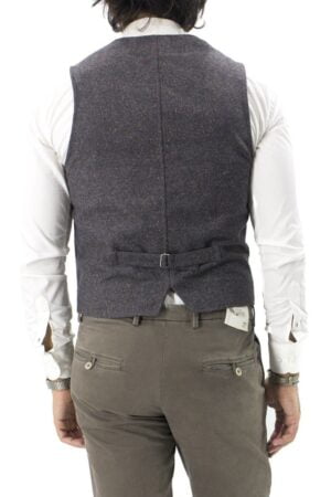 Gilet uomo in lana fantasia