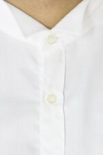 CAMICIA SLIM FIT  BIANCA COLLO DIPLOMATICO IN COTONE